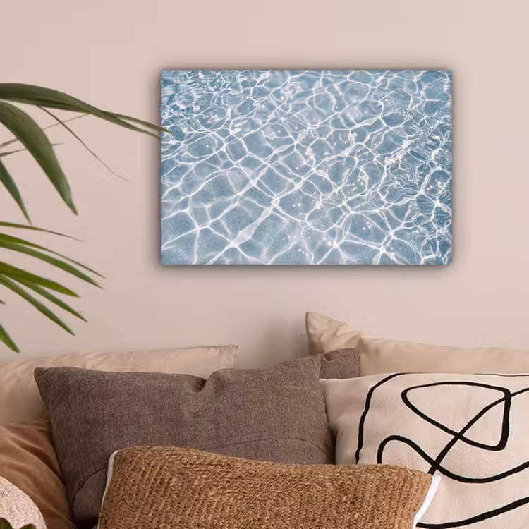 Water - Reflectie - Zonlicht canvas 2cm klein -sfeer1