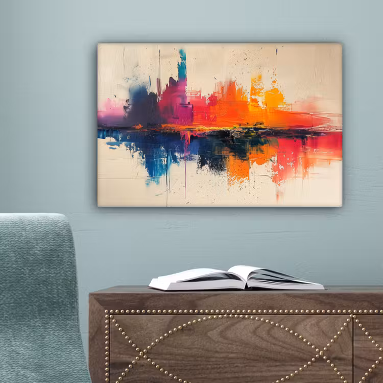 Watercolor - Kunst - Modern canvas 2cm klein -sfeer4