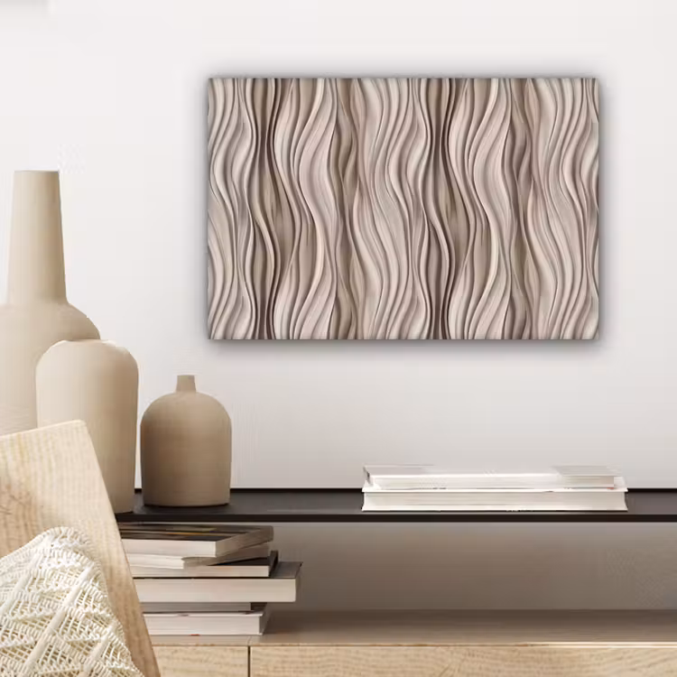 Golven - 3D - Crème canvas 2cm klein 34 -sfeer6
