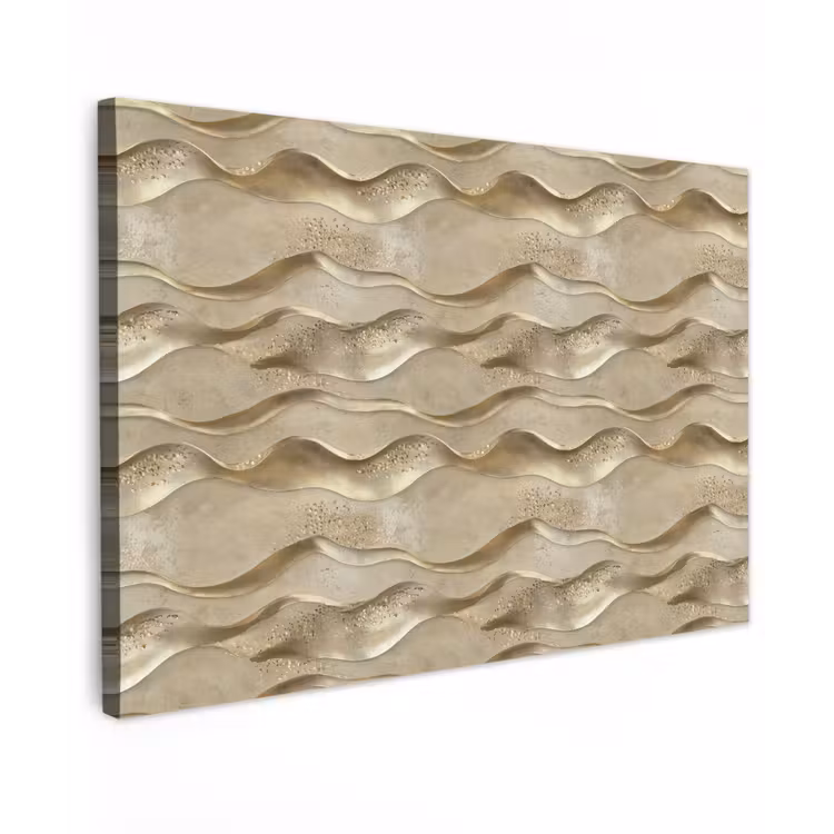 Golven - Patroon - Goud canvas 2cm klein 34 -z3d
