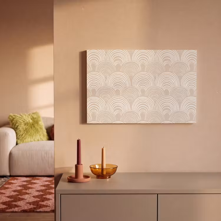 Golven - Structuur - Beige canvas 2cm klein 34 -sfeer1