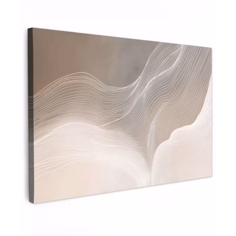 Golvende lijnen - Luchtstromen - Harmonieus canvas 2cm klein -z3d