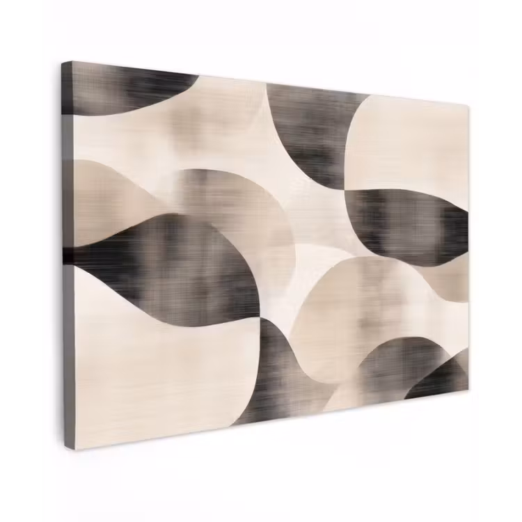 Grillige vormen - Subtiele overgangen - Dynamisch canvas 2cm klein -z3d