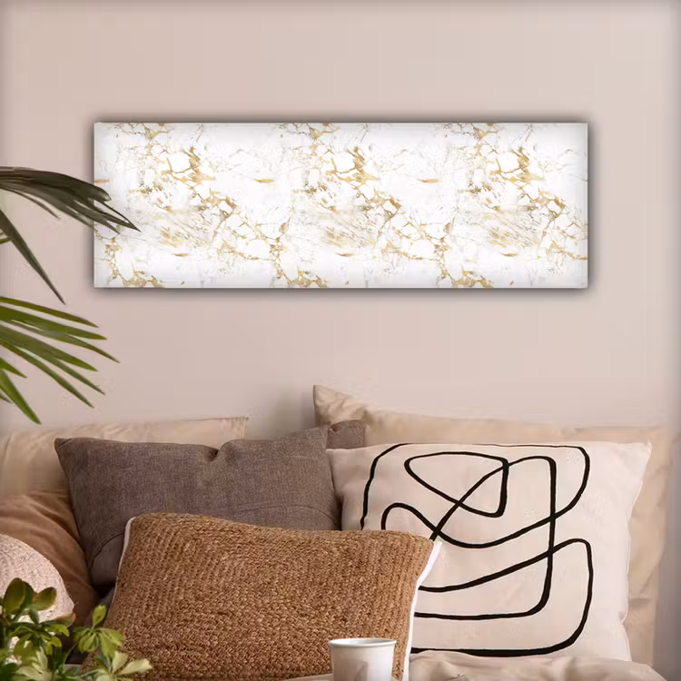 Wit - Marmer - Luxe - Goud canvas 2cm klein 828 -sfeer1