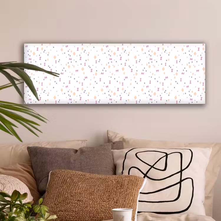 Wit - Vormen - Kleuren canvas 2cm klein 828 -sfeer1