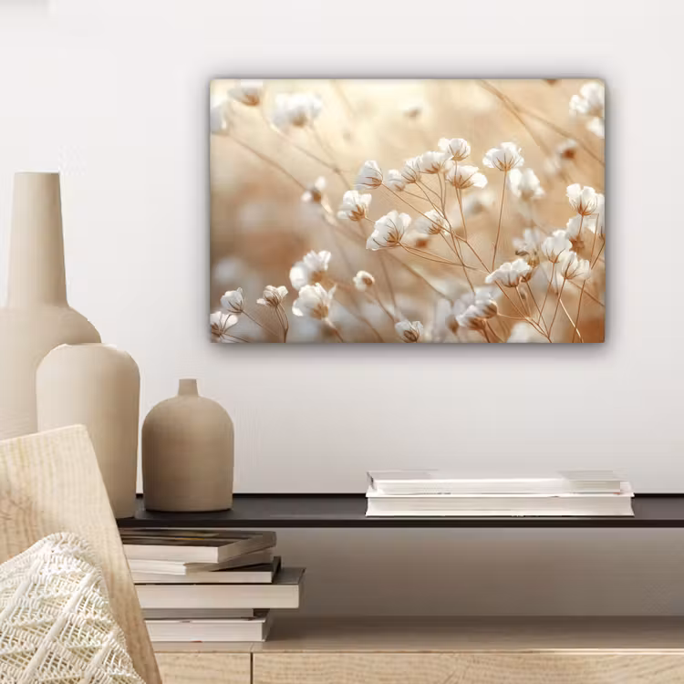 Wilde - Bloemen - Wit canvas 2cm klein -sfeer6