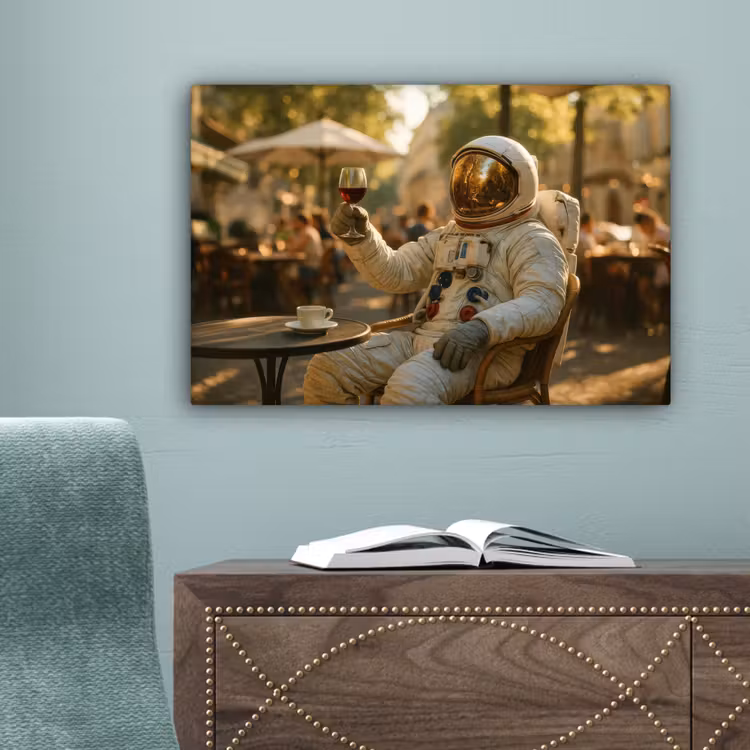 Wijn - Rood - Terras - Koffie canvas 2cm klein -sfeer4