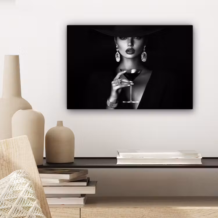 Vrouw - Cocktail - Chic canvas 2cm klein -sfeer6