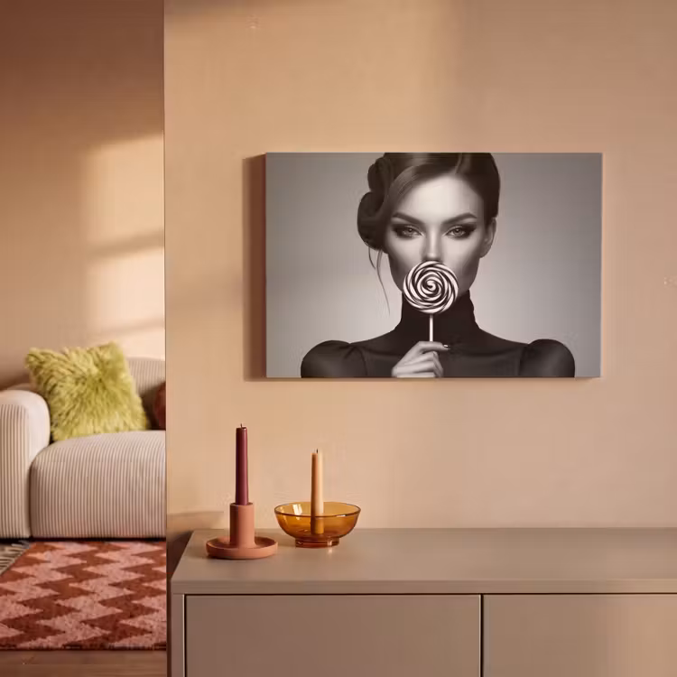 Vrouw - Lolly - Zwart canvas 2cm klein -sfeer1