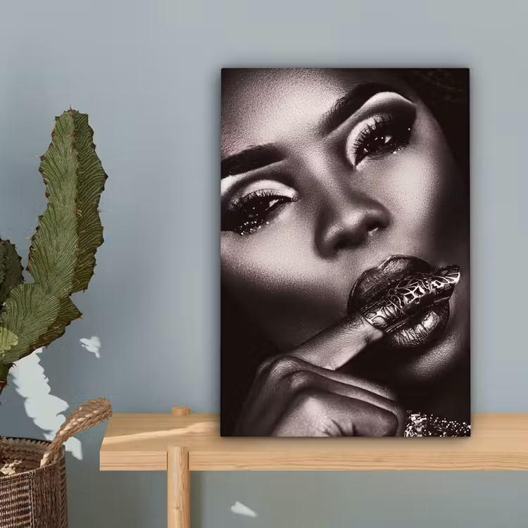 Vrouw - Ring - Sieraad canvas 2cm klein -sfeer4