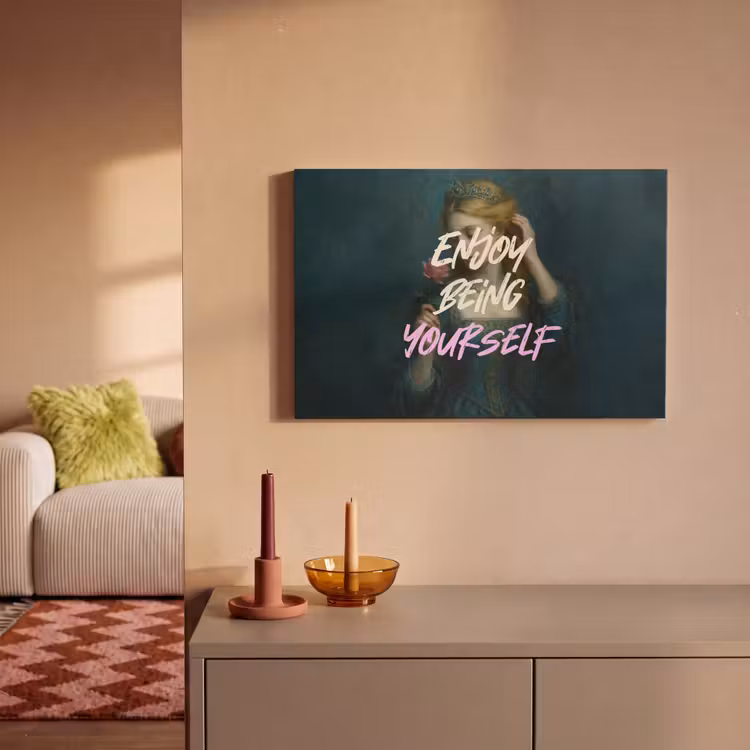 Vrouw - Roos - Quote canvas 2cm klein -sfeer1