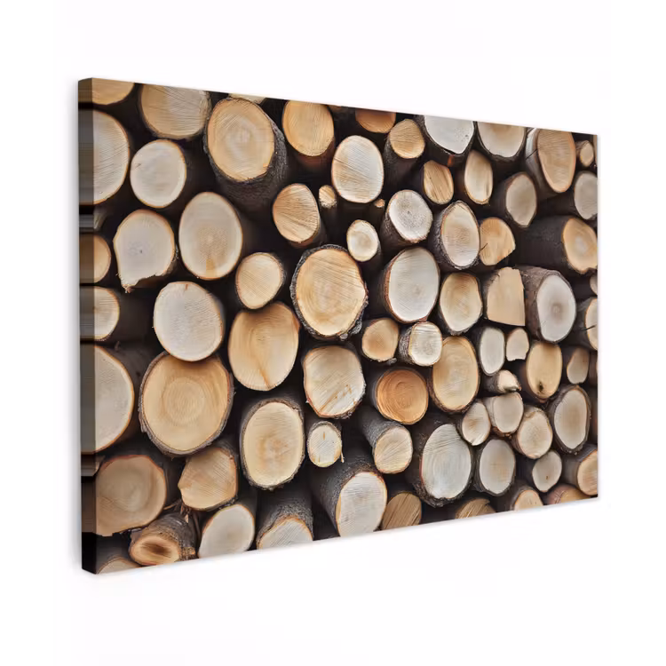 Hout - Boomstammen - Textuur canvas 2cm klein -z3d