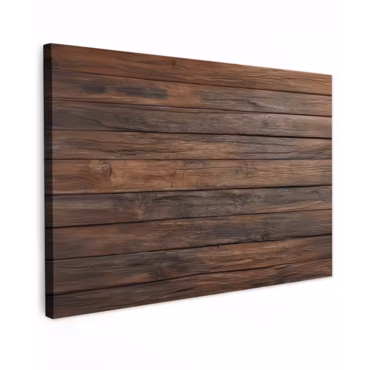 Houten plankpatroon - Warmte - Natuurlijk canvas 2cm klein -z3d