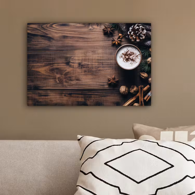 Hout - Landelijk - Warm - Natuur canvas 2cm klein -sfeer3