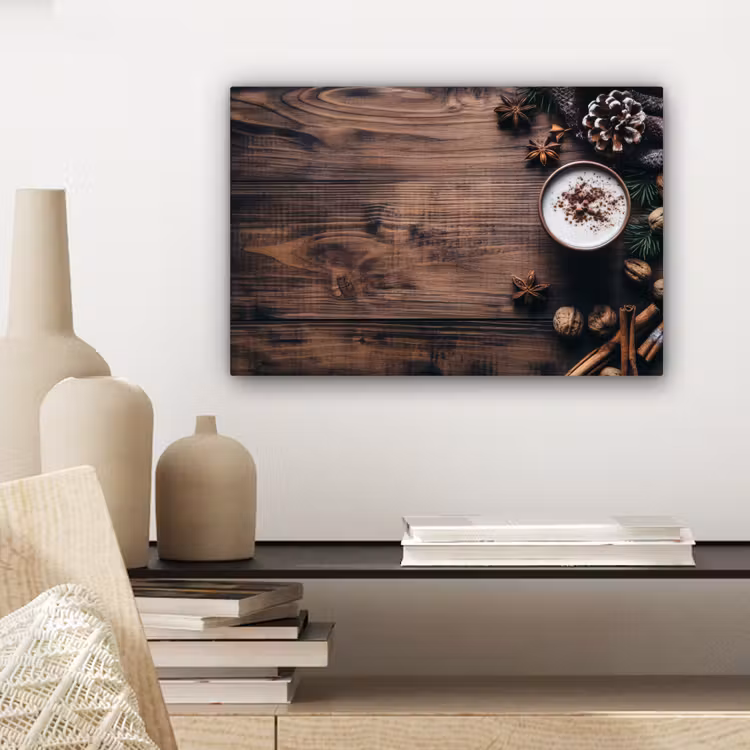 Hout - Landelijk - Warm - Natuur canvas 2cm klein -sfeer6
