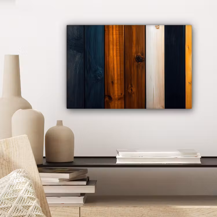Hout - Planken - Donker - Warm canvas 2cm klein -sfeer6