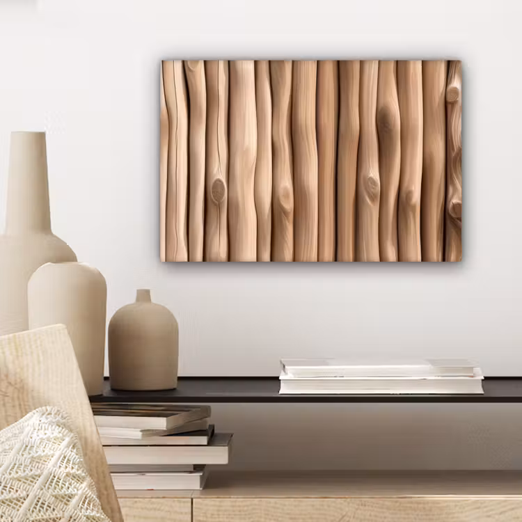 Hout - Stam - Lichtbruin canvas 2cm klein -sfeer6