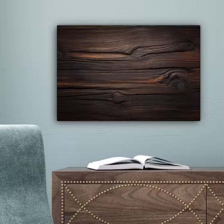 Hout - Grillige nerven canvas 2cm klein -sfeer4