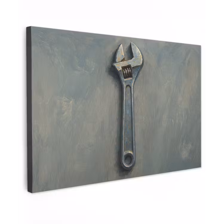 Moersleutel - Gereedschap - Verf canvas 2cm klein -z3d