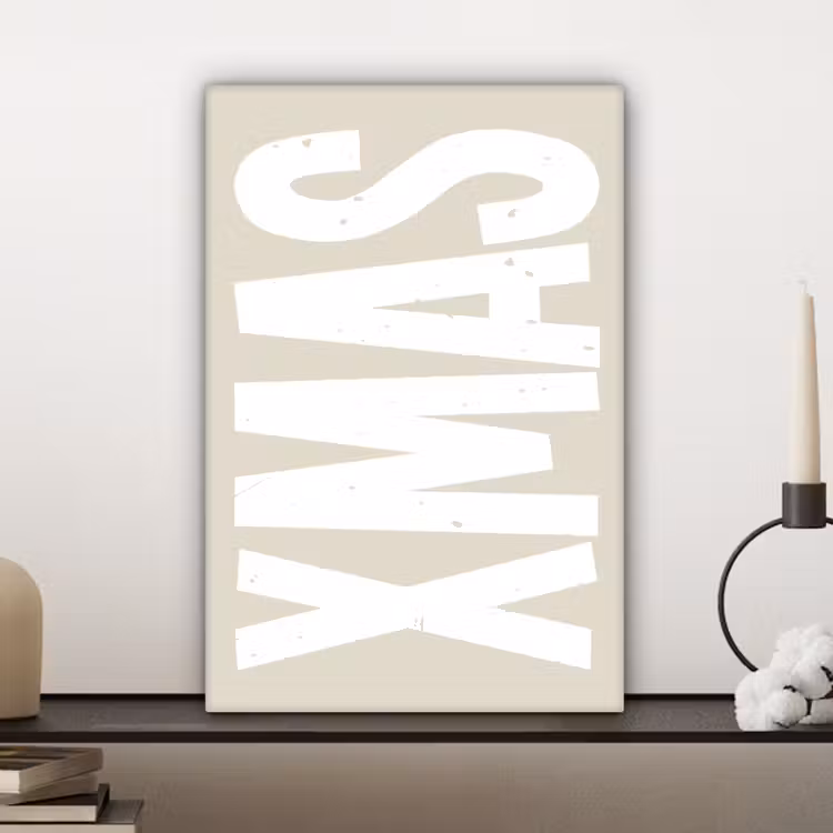 Xmas - Kerst - Japandi - Kerstversiering canvas 2cm klein -sfeer6