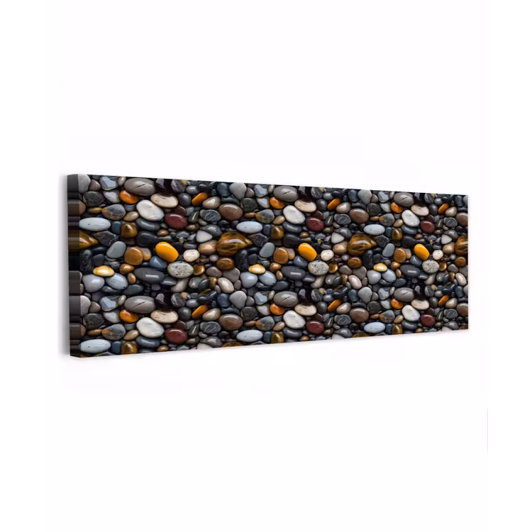 Geel - Kiezels - Glad canvas 2cm klein 828 -z3d