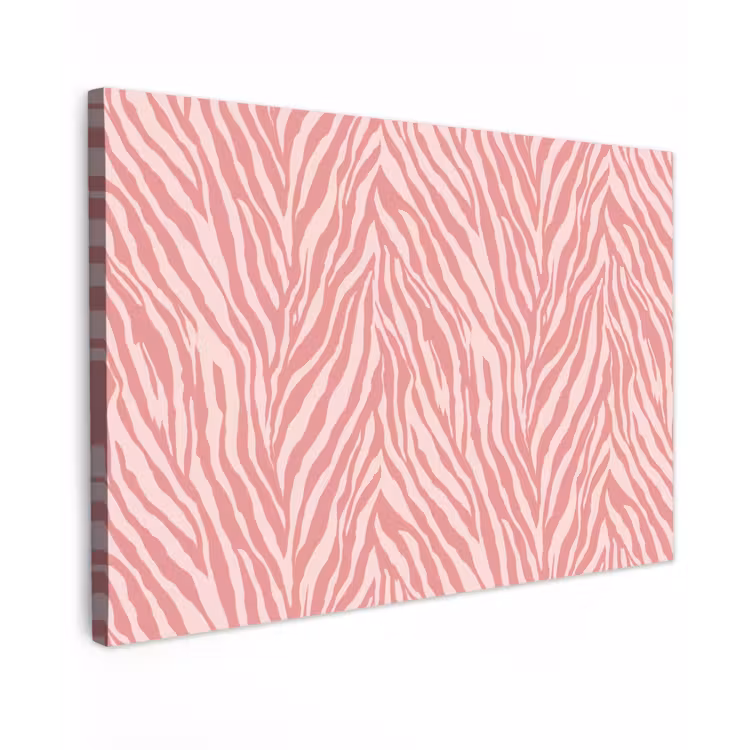 Zebra - Print - Roze canvas 2cm klein 34 -z3d