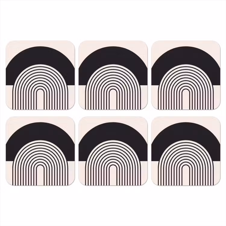 Coaster - Abstract - Arch - Modern - Abstract - Boog - Modern onderzetter kurk middel
