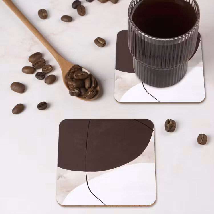 Coaster - Abstract - Forms - Modern - Abstract - Vormen - Modern onderzetter kurk middel