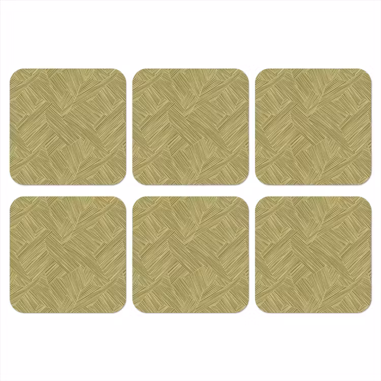 Abstract - Modern - Groen onderzetter kurk middel 366 -3d