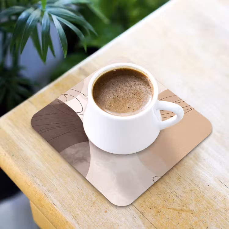 Coaster - Abstraction - Beige - Modern - Abstractie - Beige - Modern onderzetter kurk middel