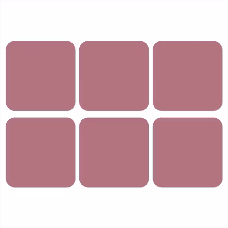 Antique - Mauve - Roze onderzetter kurk middel 366 -3d