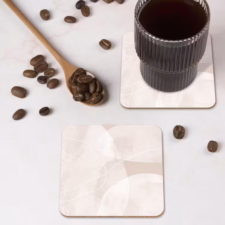 Coaster - Art - Lines - Modern - Kunst - Lijnen - Modern onderzetter kurk middel