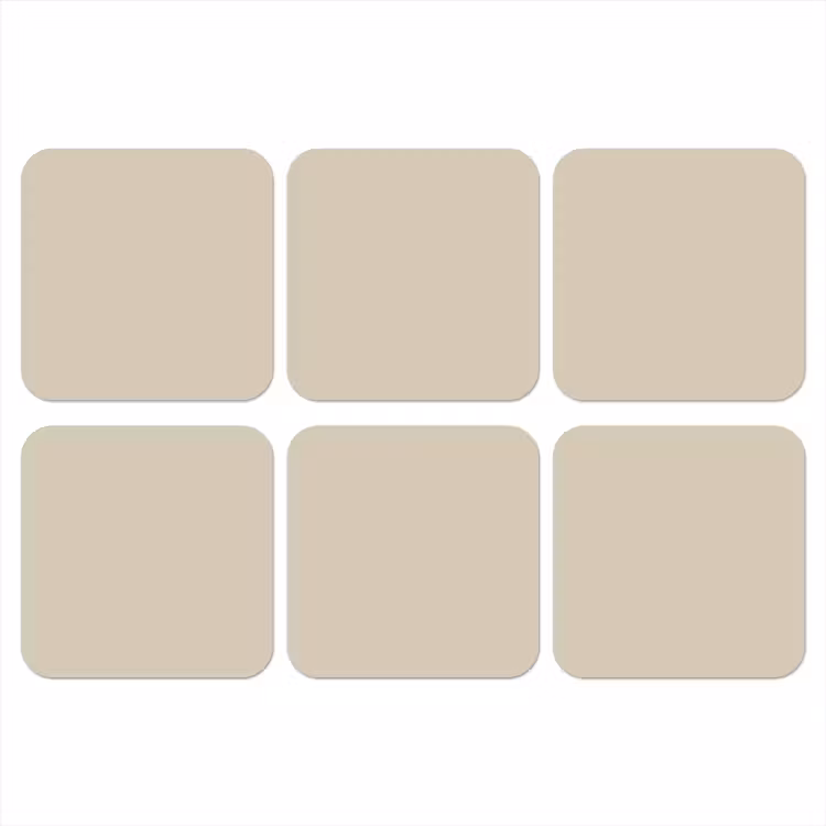 Baked - Biscuit - Nude onderzetter kurk middel 366 -3d