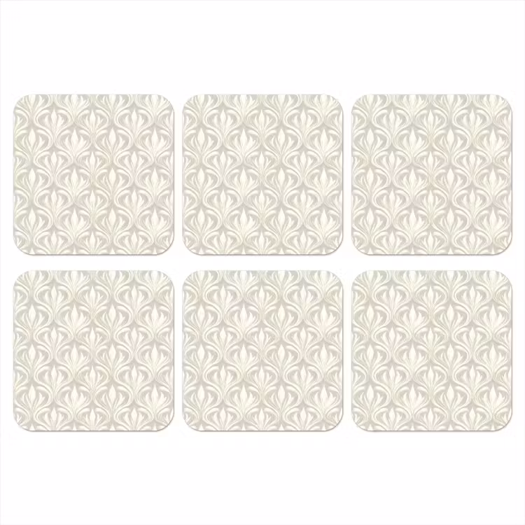 Barok - Patroon - Beige onderzetter kurk middel 366 -3d