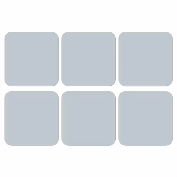 Blue - Bay - Blauw onderzetter kurk middel 366 -3d
