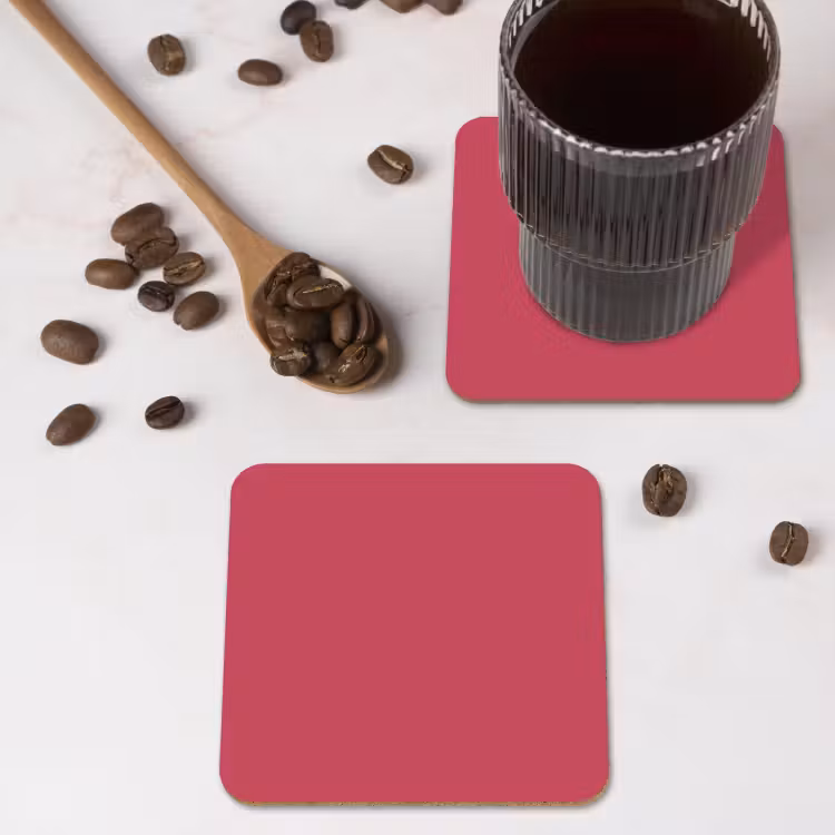 Bold - Berry - Rood onderzetter kurk middel 366 -sfeer2