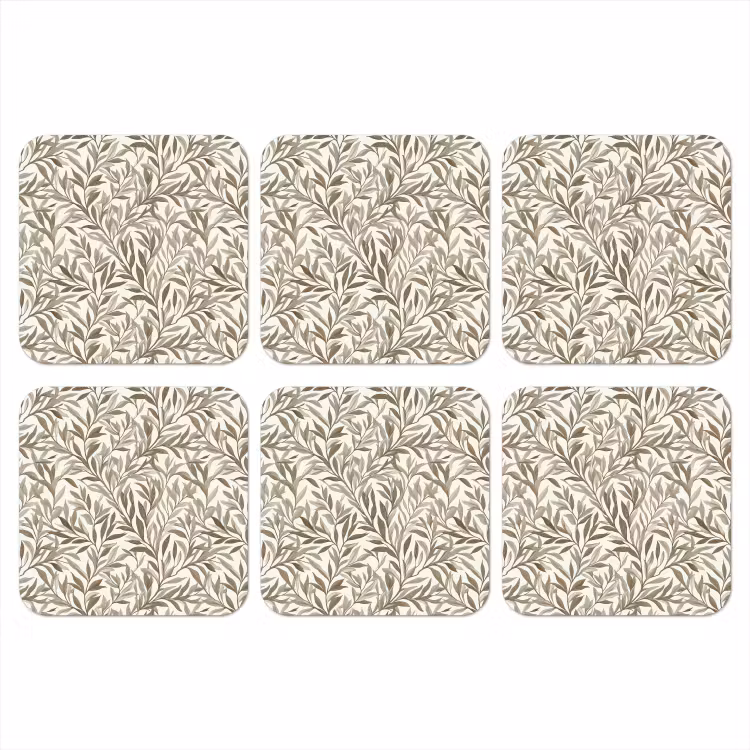Takken - Botanisch - Taupe onderzetter kurk middel 366 -3d