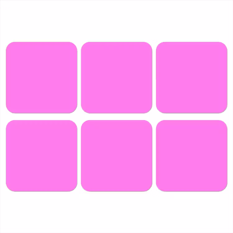 Bright - Orchid - Roze onderzetter kurk middel 366 -3d