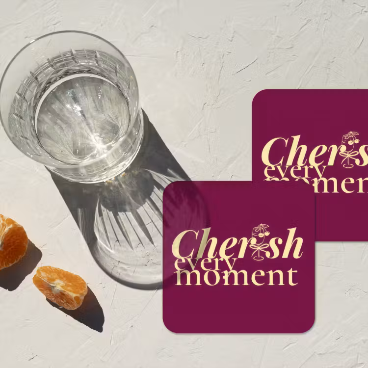Cherish every moment - Cocktailglas - Bordeaux onderzetter kurk middel -sfeer4