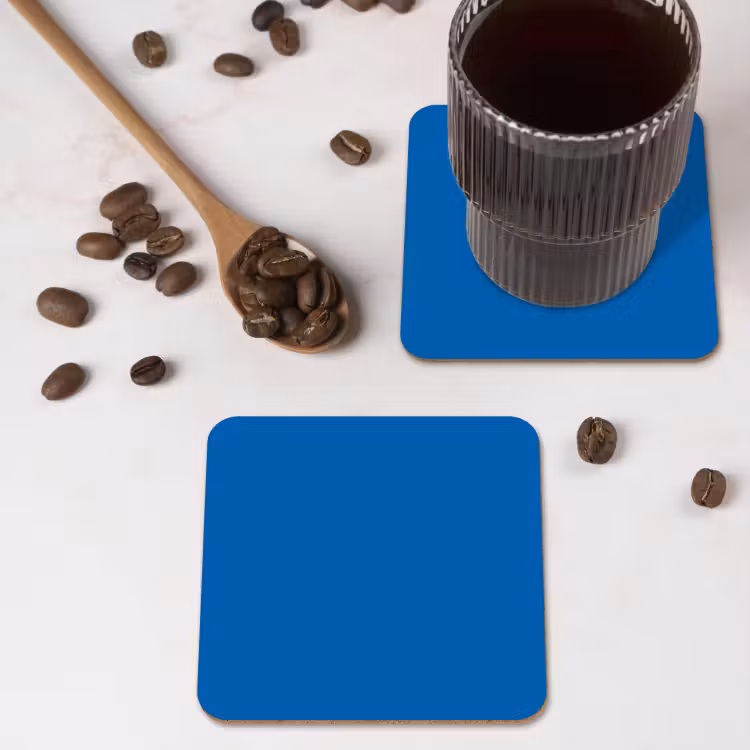 Classic - Azure - Blauw onderzetter kurk middel 366 -sfeer2