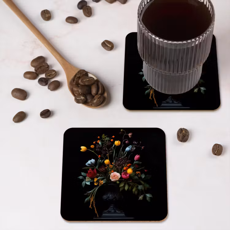 Klassiek - Vaas - Boeket - Bloemen onderzetter kurk middel -sfeer2