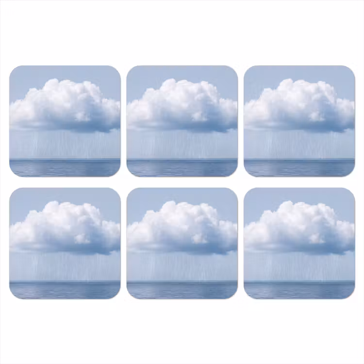 Coaster - Cloud - Rain - Nature - Wolk - Regen - Natuur onderzetter kurk middel