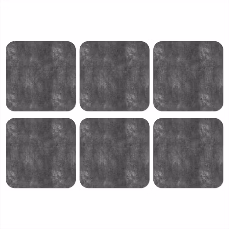 Donkergrijs - Ruw - Beton onderzetter kurk middel 366 -3d