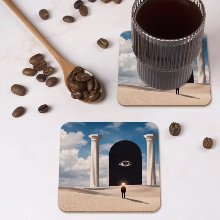 Coaster - Dream - Desert - Eye - Droom - Woestijn - Oog onderzetter kurk middel