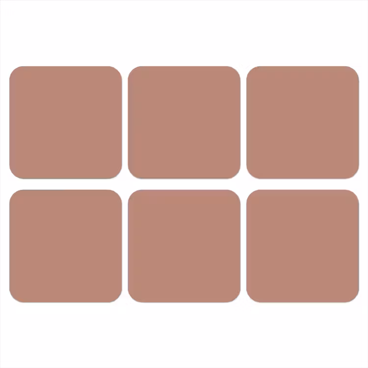 Earthy - Blusher - Roze onderzetter kurk middel 366 -3d