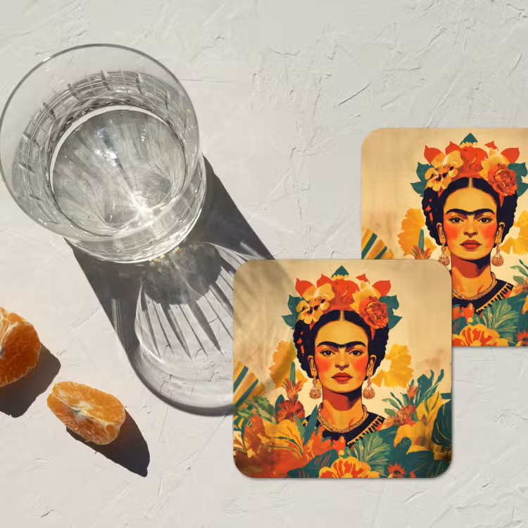 Vrouwelijk - Bloemen - Sieraden onderzetter kurk middel -sfeer4