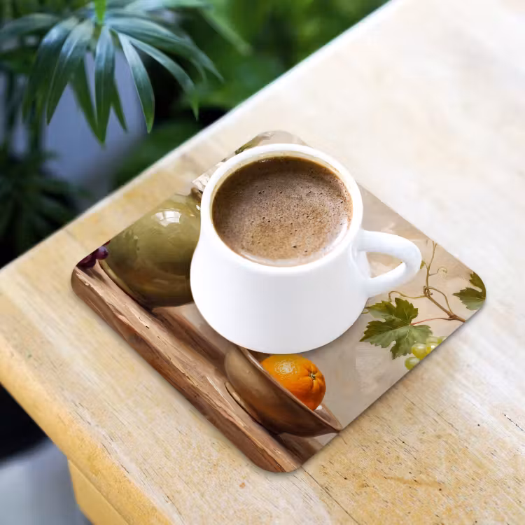 Coaster - Flowers - Fruit - Still Life - Bloemen - Fruit - Stilleven onderzetter kurk middel