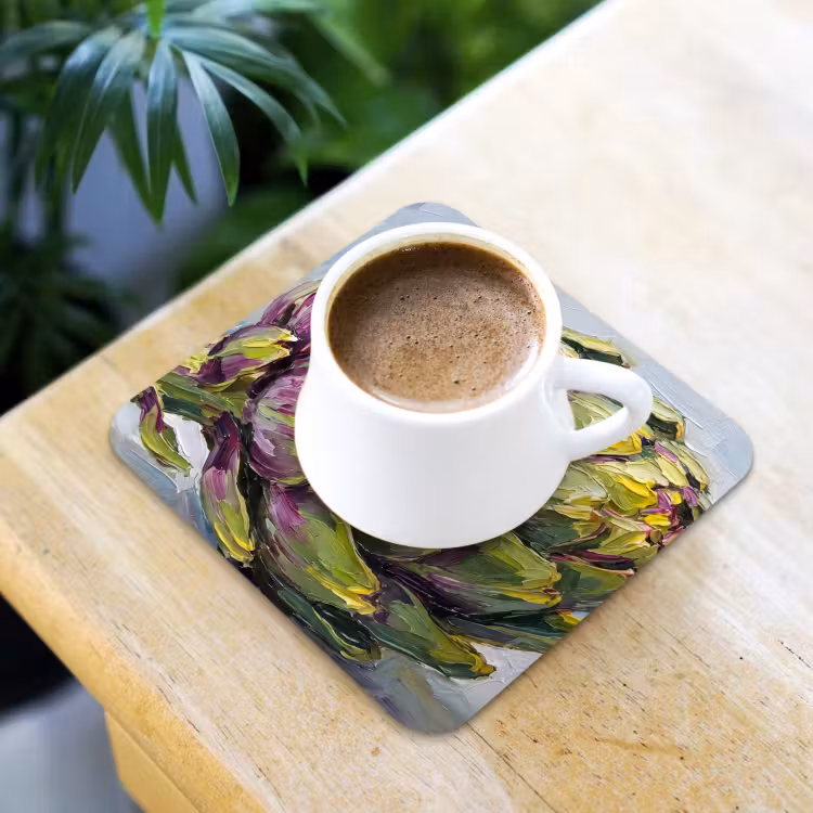Coaster - Food - Artichoke - Modern - Eten - Artisjok - Modern onderzetter kurk middel
