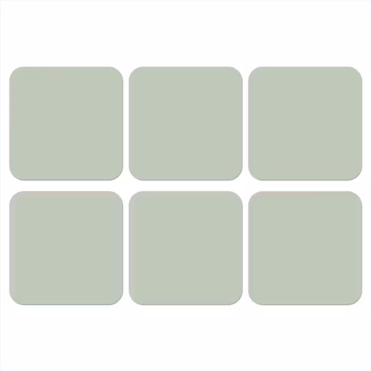 Frosted - Mint - Groen onderzetter kurk middel 366 -3d
