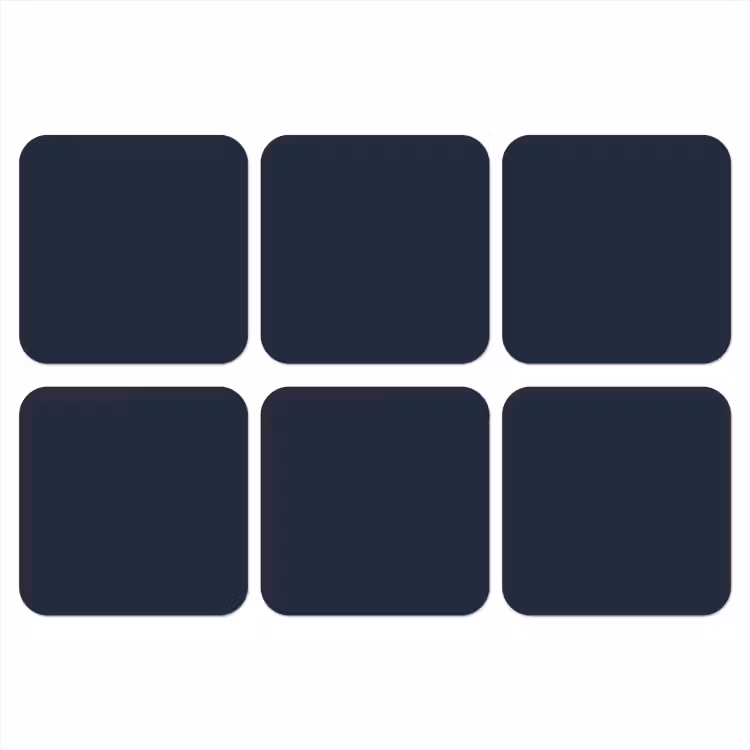Geldersblauw - Blauw - Klassiek onderzetter kurk middel 366 -3d